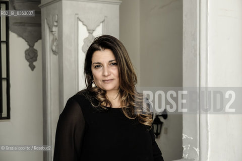 Carola Flauto, writer, scholar in Naples, director of Therapeutic Theater project acting Don Chisciotte in a primary school in Barra, Naples. The school is the first in Italy for the number of Rom children. ©Grazia Ippolito/Rosebud2