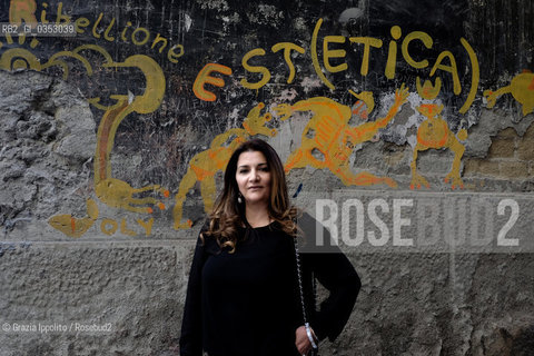 Carola Flauto, writer, scholar in Naples, director of Therapeutic Theater project acting Don Chisciotte in a primary school in Barra, Naples. The school is the first in Italy for the number of Rom children. ©Grazia Ippolito/Rosebud2