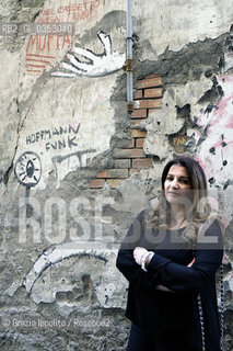 Carola Flauto, writer, scholar in Naples, director of Therapeutic Theater project acting Don Chisciotte in a primary school in Barra, Naples. The school is the first in Italy for the number of Rom children. ©Grazia Ippolito/Rosebud2