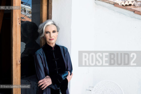 Barbara Alberti, writer, journalist, screenplayer, author of numerous books such as ˜Non mi vendere mamma, Riprendetevi  la faccia pictured in her house in Rome, on 21/06/2017 ©Grazia Ippolito/Rosebud2