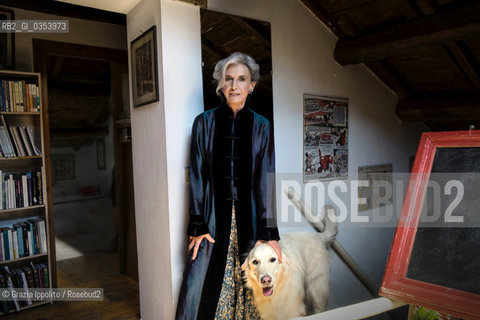 Barbara Alberti, writer,screenplayer, journalist,in her house in Romeon 21-06-2017 ©Grazia Ippolito/Rosebud2