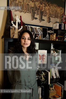 Rosella Postorino,italian writer author of Le assaggiatrici and others books such as La stanza di sopra ,   Il corpo docile  pictured in her house in Rome, 21-02-2018 ©Grazia Ippolito/Rosebud2