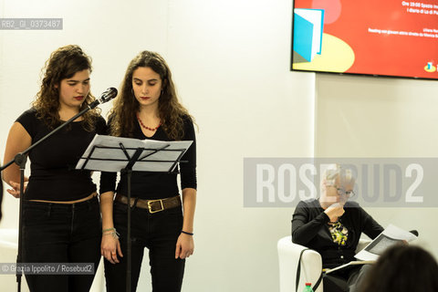 Liliana Rampello, editor and translater with  two actress at Tempo di libri during a presentation of Diario di Lo a novel by Pia Pera ©Grazia Ippolito/Rosebud2