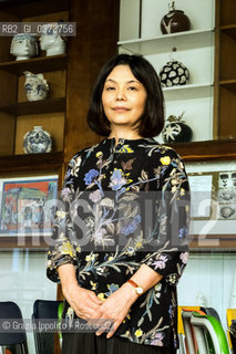 Yoko Tawada is a Japanese writer currently living in Berlin, Germany. She writes in both Japanese and German,pictured in Milano at Art School Cova at Yōko Tawada is a Japanese writer currently living in Berlin, Germany. She writes in both Japanese and German,pictured in Milano at Art School Cova at the presentation of her book Memorie di unorsa polare 10-5-2018 ©Grazia Ippolito/Rosebud2 writer, woman, artist, Yoko Tawada, japanese, books, Memorie di unorsa polare, german, Berlin, portrait