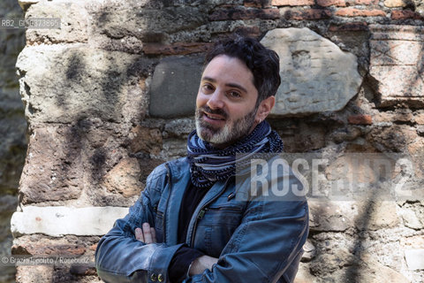 Mirko Zilhay author of  numerous thrillers Ecosì che si uccide La forma del buio Così crudele è la fine and translater of The goldfinch a best seller of D.Tartt, pictured in Rome,19 may 2018