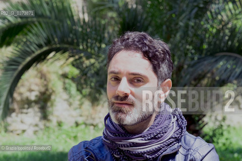 Mirko Zilhay author of  numerous thrillers Ecosì che si uccide La forma del buio Così crudele è la fine and translater of The goldfinch a best seller of D.Tartt, pictured in Rome,19 may 2018