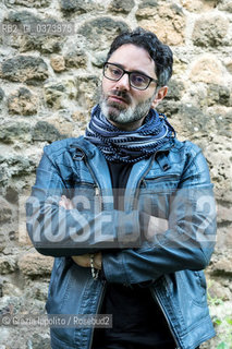 Mirko Zilhay author of  numerous thrillers Ecosì che si uccide La forma del buio Così crudele è la fine and translater of The goldfinch a best seller of D.Tartt, pictured in Rome,19 may 2018