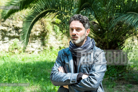 Mirko Zilhay author of  numerous thrillers Ecosì che si uccide La forma del buio Così crudele è la fine and translater of The goldfinch a best seller of D.Tartt, pictured in Rome,19 may 2018