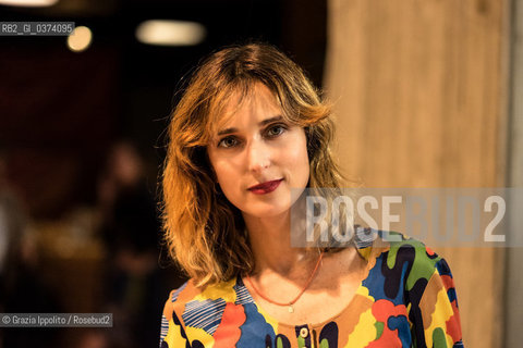 Chiara Barzini, italian writer , author of Terremoto classed third  at Premio Edoardo Khilgren opera prima, pictured at Teatro Franco Parenti, Milan ©Grazia Ippolito/Rosebud2