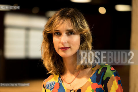 Chiara Barzini, italian writer , author of Terremoto classed third  at Premio Edoardo Khilgren opera prima, pictured at Teatro Franco Parenti, Milan ©Grazia Ippolito/Rosebud2