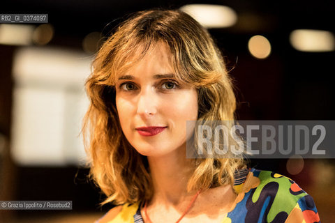 Chiara Barzini, italian writer , author of Terremoto classed third  at Premio Edoardo Khilgren opera prima, pictured at Teatro Franco Parenti, Milan ©Grazia Ippolito/Rosebud2