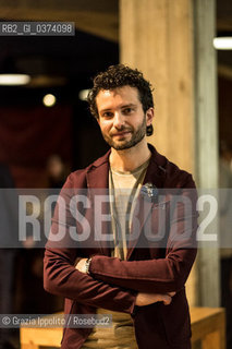 Alessandro Barbaglia,writer, second classed at Premio Khilgren-Opera Prima with La locanda dellultima solitudine, pictured at F.Parentis theater in Milam ,30-5-2018 ©Grazia Ippolito/Rosebud2