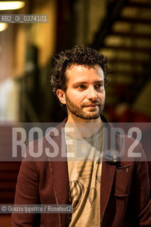 Alessandro Barbaglia,writer, second classed at Premio Khilgren-Opera Prima with La locanda dellultima solitudine, pictured at F.Parentis theater in Milam ,30-5-2018 ©Grazia Ippolito/Rosebud2