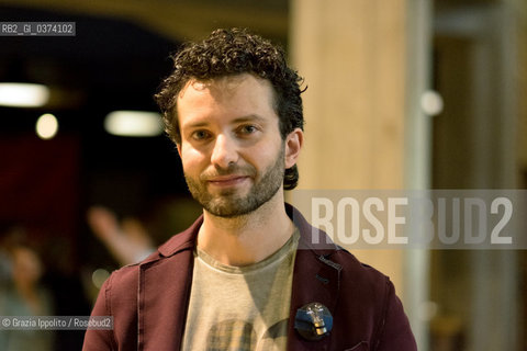 Alessandro Barbaglia,writer, second classed at Premio Khilgren-Opera Prima with La locanda dellultima solitudine, pictured at F.Parentis theater in Milam ,30-5-2018 ©Grazia Ippolito/Rosebud2