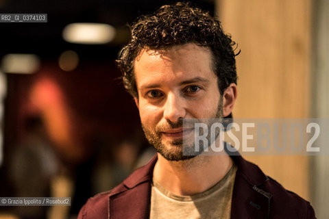 Alessandro Barbaglia,writer, second classed at Premio Khilgren-Opera Prima with La locanda dellultima solitudine, pictured at F.Parentis theater in Milam ,30-5-2018 ©Grazia Ippolito/Rosebud2