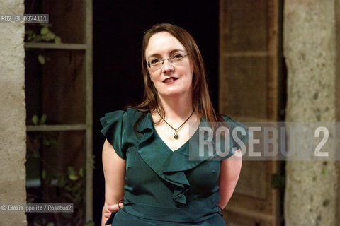 Lisa Mc Inerney, irish writer, winner of Premio Khilgren-Autore straniero with Peccati gloriosi published by Bompiani, at Teatro F.Parenti in Milan,29-5-2018 ©Grazia Ippolito/Rosebud2