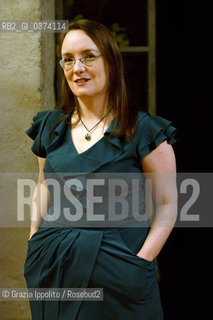 Lisa Mc Inerney, irish writer, winner of Premio Khilgren-Autore straniero with Peccati gloriosi published by Bompiani, at Teatro F.Parenti in Milan,29-5-2018 ©Grazia Ippolito/Rosebud2