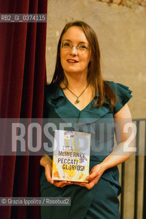 Lisa Mc Inerney, irish writer, winner of Premio Khilgren-Autore straniero with Peccati gloriosi published by Bompiani, at Teatro F.Parenti in Milan,29-5-2018 ©Grazia Ippolito/Rosebud2