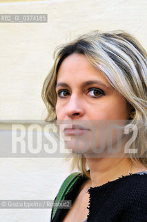 Violetta Bellocchio, author of numerous books such as Il corpo non dimentica  Mi chiamo Sara vuol dire principessa and La festa nera, pictured in Milan ©Grazia Ippolito/Rosebud2