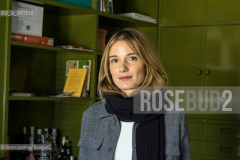 Eleonora Marangoni, author of  Luxa novel, winner of Premio Neri Pozza,  comparative literature specialist, focused on M.Proust, pictured in her house in Milan, 6/12/2018 ©Grazia Ippolito/Rosebud2