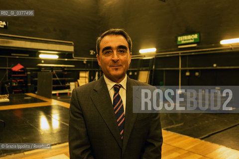 Cesidio Niño, artistic director of Abao-Olbe, opera theater of Bilbao, in the reharsal before the show, 19-01-2019 ©Grazia Ippolito/Rosebud2