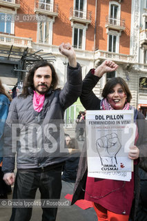 march 8-2019 women, feminist, in Oberdan square in Milan ©Grazia Ippolito/Rosebud2