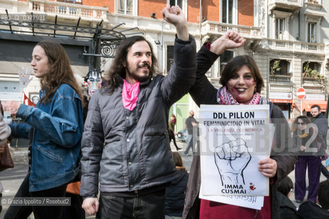 march 8-2019 women, feminist, in Oberdan square in Milan ©Grazia Ippolito/Rosebud2