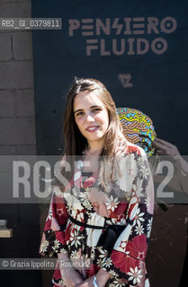 Giulia Rossi, born in Venice in 1990, writer , philosopher, author of “E’così che si fa”,which will be published in september ’19,  pictured in Milan at Robdemat restaurant, on 13-06-2019 ©Grazia Ippolito/Rosebud2