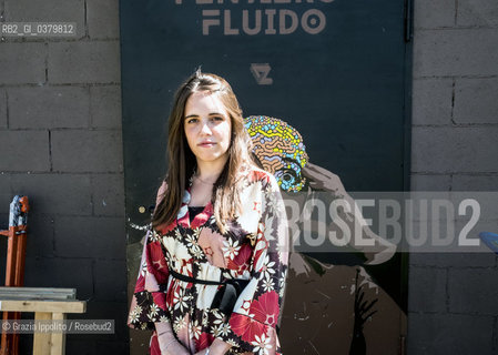 Giulia Rossi, born in Venice in 1990, writer , philosopher, author of “E’così che si fa”,which will be published in september ’19,  pictured in Milan at Robdemat restaurant, on 13-06-2019 ©Grazia Ippolito/Rosebud2