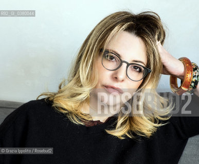 Teresa Ciabatti, writer, screenplayer author of La più amata Matrigna and others, pictured in her house in Rome, ©Grazia Ippolito/Rosebud2