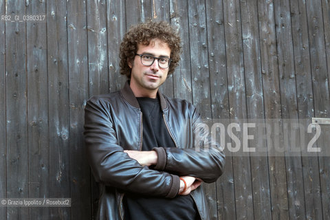 Matteo Cavezzali, writer,born in Ravenna in 1983, author of Icarusa story about the life of Raul Gardini, published by Minimum fax in 2018, pictured at Scrittura Festival at Campitello di Fassa, Trentino, on 3-08-2019 ©Grazia Ippolito/Rosebud2