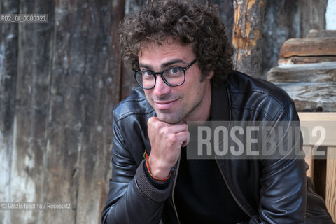 Matteo Cavezzali, writer,born in Ravenna in 1983, author of Icarusa story about the life of Raul Gardini, published by Minimum fax in 2018, pictured at Scrittura Festival at Campitello di Fassa, Trentino, on 3-08-2019 ©Grazia Ippolito/Rosebud2