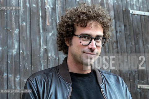 Matteo Cavezzali, writer,born in Ravenna in 1983, author of Icarusa story about the life of Raul Gardini, published by Minimum fax in 2018, pictured at Scrittura Festival at Campitello di Fassa, Trentino, on 3-08-2019 ©Grazia Ippolito/Rosebud2