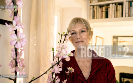 Lidia Ravera, italian writer and screenplayer, author of numerous books , first Porci con le ali, in 1976, Terzo tempo 2017, pictured in her house in Rome,on 27-2-2018 ©Grazia Ippolito/Rosebud2