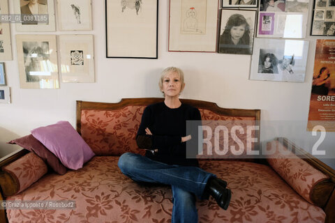 Lidia Ravera, italian writer and screenplayer, author of numerous books , first Porci con le ali, in 1976, Terzo tempo 2017, pictured in her house in Rome,on 27-2-2018 ©Grazia Ippolito/Rosebud2