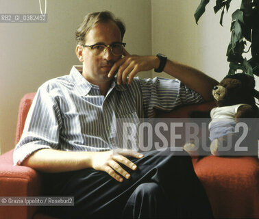 Pier Vittorio Tondelli, Italian writer in his house in Milan ©Grazia Ippolito/Rosebud2