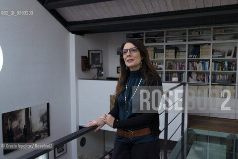 Serena Uccello, born in Palermo, lives in Milan from 2001, journalist at Il Sole24 ore, author of numerous essays such as “Corruzione”, first novel”La nostra casa felice” by G.Perrone Editore,pictured in Milan 7-02-2020 ©Grazia Ippolito/Rosebud2