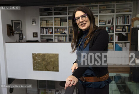 Serena Uccello, born in Palermo, lives in Milan from 2001, journalist at Il Sole24 ore, author of numerous essays such as “Corruzione”, first novel”La nostra casa felice” by G.Perrone Editore,pictured in Milan 7-02-2020 ©Grazia Ippolito/Rosebud2