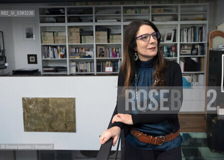 Serena Uccello, born in Palermo, lives in Milan from 2001, journalist at Il Sole24 ore, author of numerous essays such as “Corruzione”, first novel”La nostra casa felice” by G.Perrone Editore,pictured in Milan 7-02-2020 ©Grazia Ippolito/Rosebud2