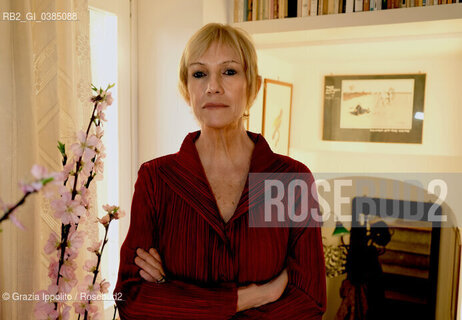 Lidia Ravera ,writer of numerous books,in her house in Rome 26-02-2018 ©Grazia Ippolito/Rosebud2