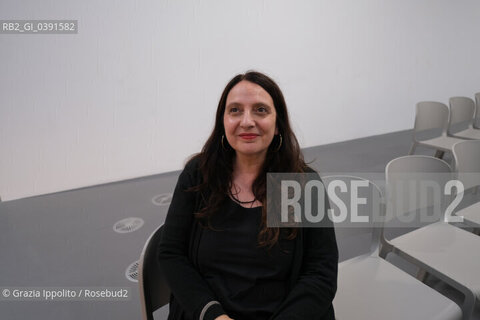 Sara Gamberini graduate in contemporary literature, lives in Verona,pictured at Design Museum during Bookcity, Milan 11-18-22