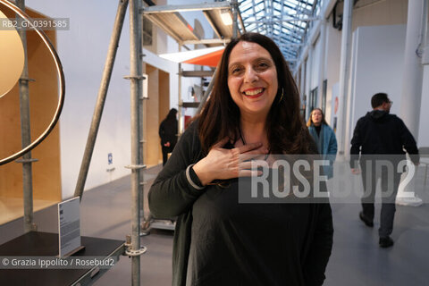 Sara Gamberini graduate in contemporary literature, lives in Verona,pictured at Design Museum during Bookcity, Milan 11-18-22