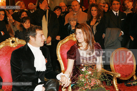 Roma 10 dicembre 20005.Sveva Sagramola e Diego Dolce nella sala rossa del Campidoglio.. ©Assunta Servello/Rosebud2