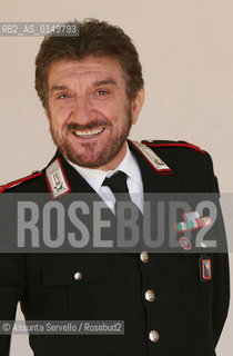 Rome 18-07-05. Il maresciallo Rocca 5.directed by Giorgio Capitani and Fabio Jephcott.In the picture: Gigi Proietti . ©Assunta Servello/Rosebud2