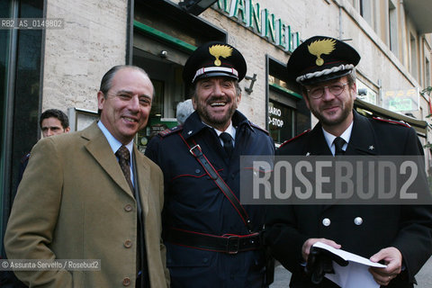 roma18-07-05. Il maresciallo Rocca 5.Regia Giorgio Capitani e Fabio Jephcott.Gigi Proietti -Mattia Sbragia e Roberto Accornero. ©Assunta Servello/Rosebud2