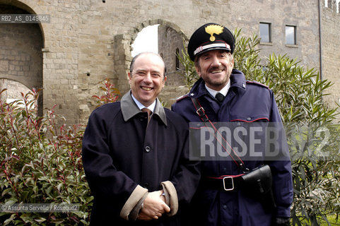 IL MARESCIALLO ROCCA 4..GIGI PROIETTI (ROCCA)  E MATTIA SBRAGIA ©Assunta Servello/Rosebud2