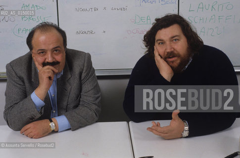GIULIANO FERRARA  E MAURIZIO COSTANZO ©Assunta Servello/Rosebud2