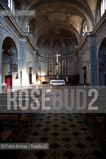 Portacomaro (AT) 2013, paese dorigine di Papa Francesco I, Jorge Mario Bergoglio. Chiesa del Paese. Portacomaro (AT) 2013, the country of origin of Pope Francesco I, Jorge Mario Bergoglio. Church ©Fabio Artese/Rosebud2