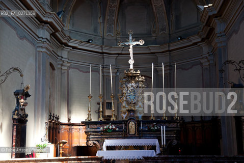 Portacomaro (AT) 2013, paese dorigine di Papa Francesco I, Jorge Mario Bergoglio. Chiesa del Paese. Portacomaro (AT) 2013, the country of origin of Pope Francesco I, Jorge Mario Bergoglio. Church ©Fabio Artese/Rosebud2