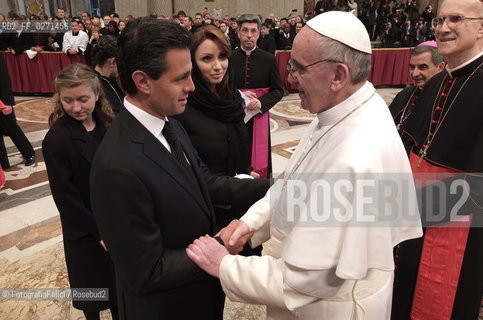 Enrique Peña Nieto, Papa Bergoglio, Pope Francesco, Presidente Messico, Santo Padre Francesco ©FotografiaFelici/Rosebud2
